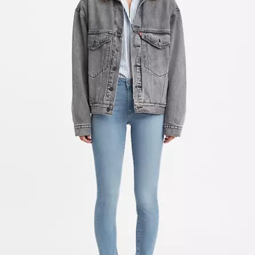 Levi's 711 distressed skinny jeans